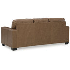 2-częściowy tapicerowany zestaw sof do salonu, brązowa tkanina, 216 cm szer. x 97 cm gł. x 91 cm wys., styl nowoczesny