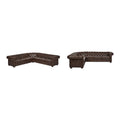 Gdańsk Narożna Sofa Chesterfield w Kształcie Litery L, 7-osobowa