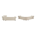Gdańsk Narożna Sofa Chesterfield w Kształcie Litery L, 7-osobowa