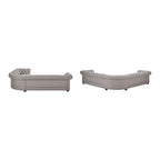 Gdańsk Narożna Sofa Chesterfield w Kształcie Litery L, 7-osobowa