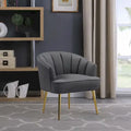 Fotel bez podłokietników Velvet Accent – do salonu, szary, różowy, niebieski, biały