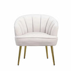 Fotel bez podłokietników Velvet Accent – do salonu, szary, różowy, niebieski, biały