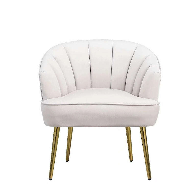 Fotel bez podłokietników Velvet Accent – do salonu, szary, różowy, niebieski, biały