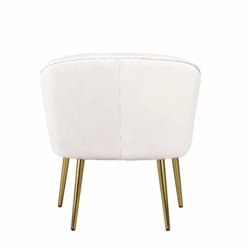 Fotel bez podłokietników Velvet Accent – do salonu, szary, różowy, niebieski, biały