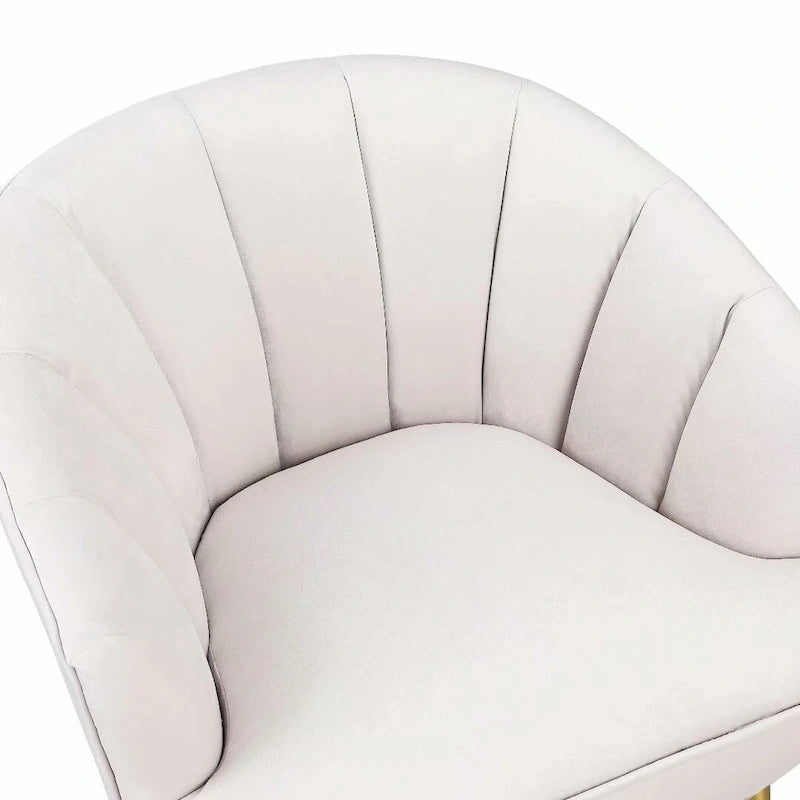 Fotel bez podłokietników Velvet Accent – do salonu, szary, różowy, niebieski, biały