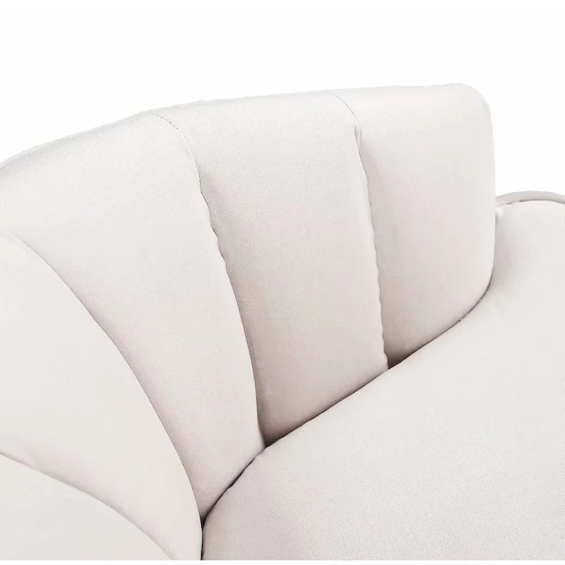 Fotel bez podłokietników Velvet Accent – do salonu, szary, różowy, niebieski, biały