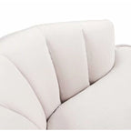 Fotel bez podłokietników Velvet Accent – do salonu, szary, różowy, niebieski, biały