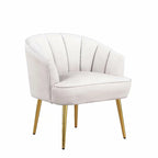 Fotel bez podłokietników Velvet Accent – do salonu, szary, różowy, niebieski, biały