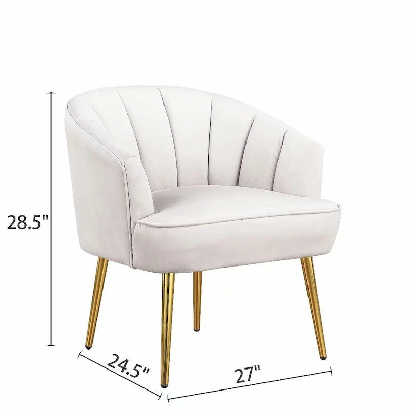 Fotel bez podłokietników Velvet Accent – do salonu, szary, różowy, niebieski, biały