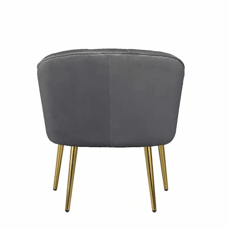 Fotel bez podłokietników Velvet Accent – do salonu, szary, różowy, niebieski, biały