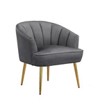 Fotel bez podłokietników Velvet Accent – do salonu, szary, różowy, niebieski, biały