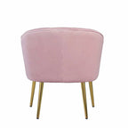 Fotel bez podłokietników Velvet Accent – do salonu, szary, różowy, niebieski, biały