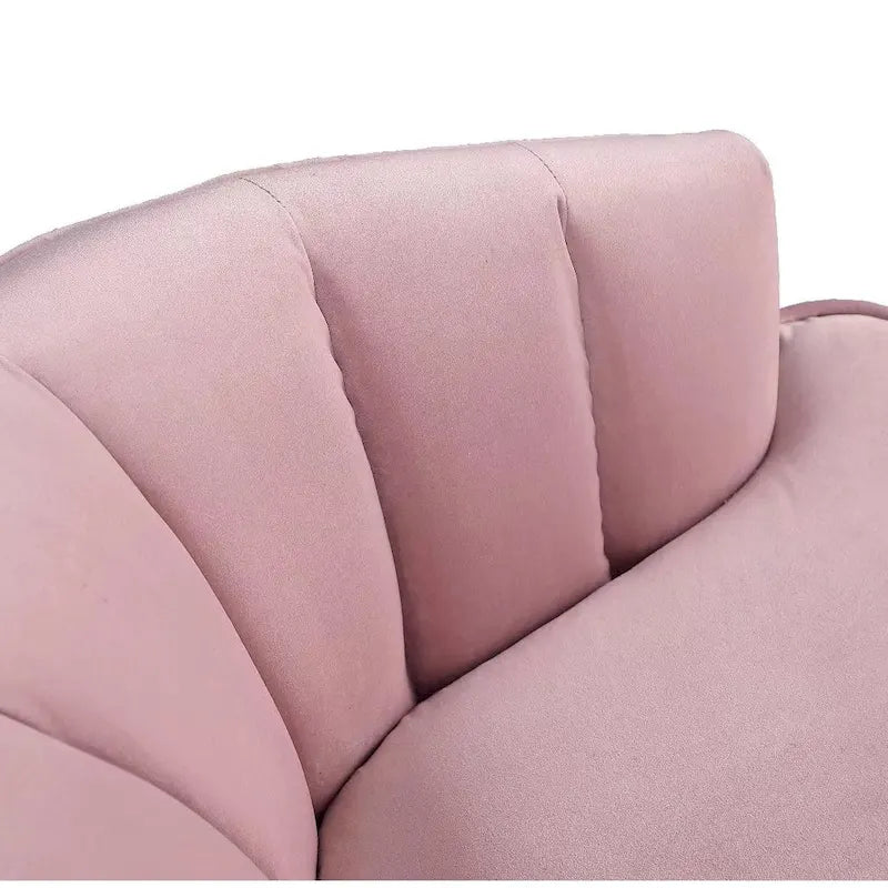 Fotel bez podłokietników Velvet Accent – do salonu, szary, różowy, niebieski, biały