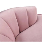 Fotel bez podłokietników Velvet Accent – do salonu, szary, różowy, niebieski, biały