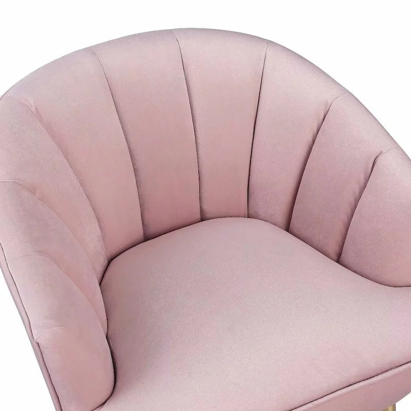 Fotel bez podłokietników Velvet Accent – do salonu, szary, różowy, niebieski, biały