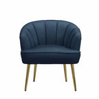 Fotel bez podłokietników Velvet Accent – do salonu, szary, różowy, niebieski, biały
