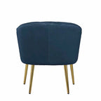 Fotel bez podłokietników Velvet Accent – do salonu, szary, różowy, niebieski, biały