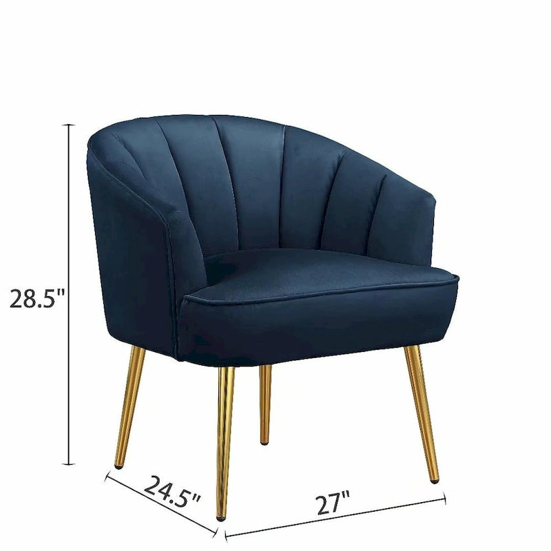Fotel bez podłokietników Velvet Accent – do salonu, szary, różowy, niebieski, biały