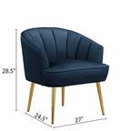 Fotel bez podłokietników Velvet Accent – do salonu, szary, różowy, niebieski, biały