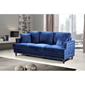 Aadi Sofa tapicerowana aksamitem, pikowana guzikami