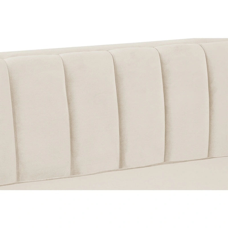 Tapicerowana sofa dwuosobowa – Nowoczesna sofa do salonu, szara, czarna, niebieska, beżowa