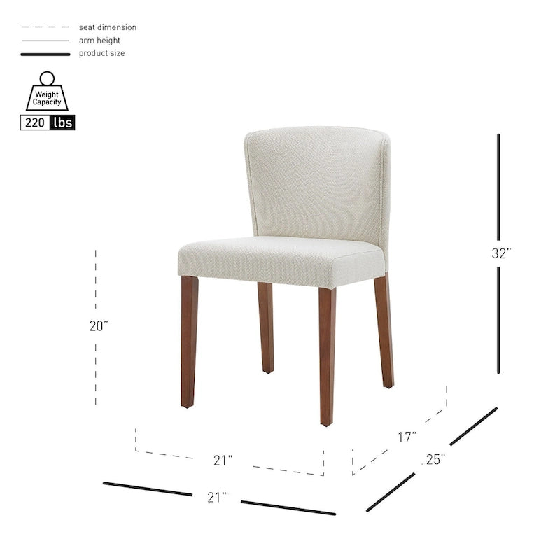 Krzesło do jadalni Albie KD Fabric, (zestaw 2 sztuk)