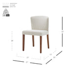 Krzesło do jadalni Albie KD Fabric, (zestaw 2 sztuk)