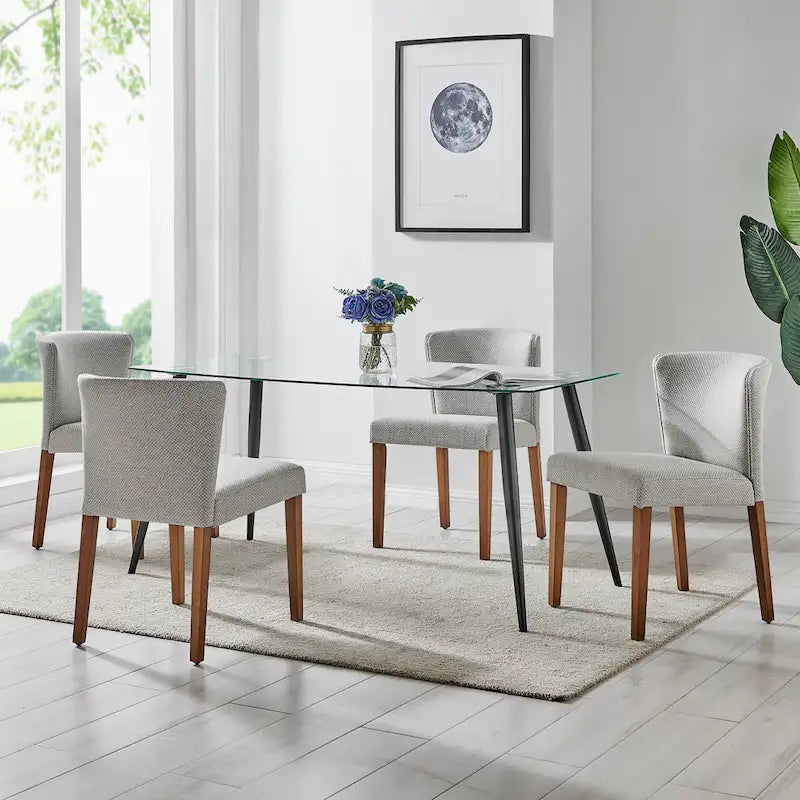 Krzesło do jadalni Albie KD Fabric, (zestaw 2 sztuk)