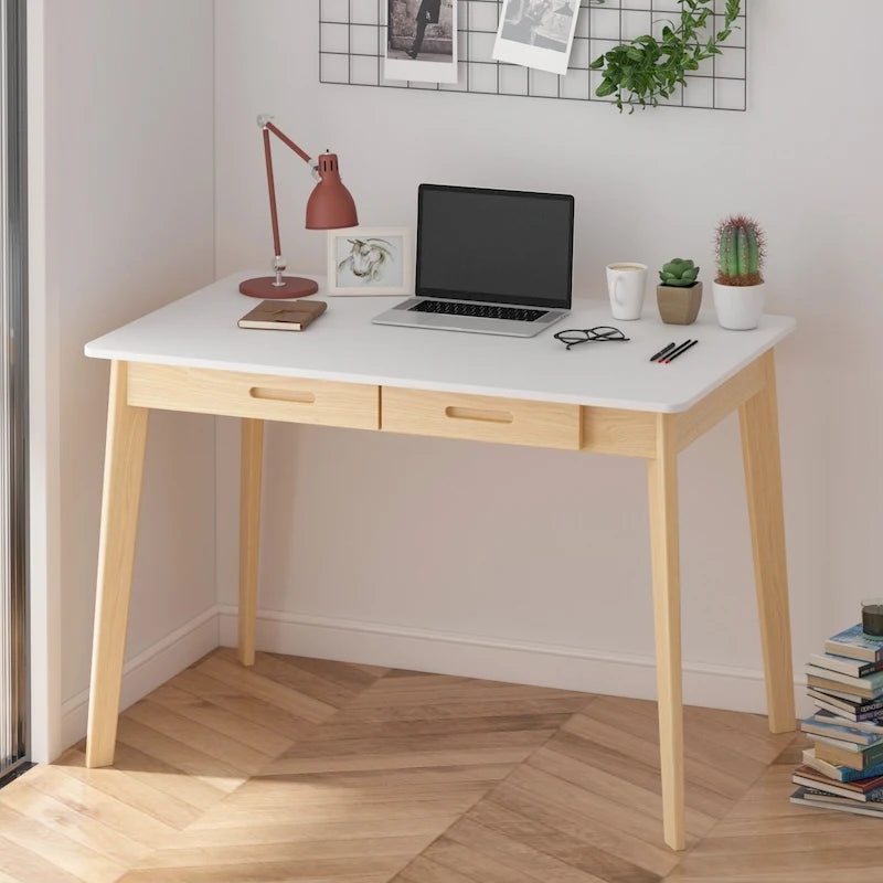 Biurko 39.4W Classic Home Office, biurko do pisania z szufladami