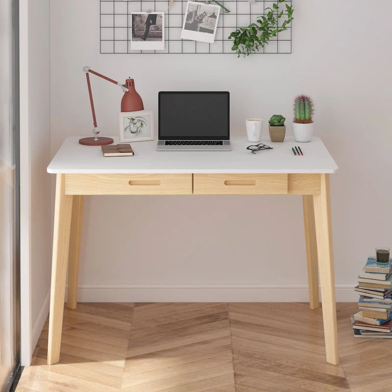 Biurko 39.4W Classic Home Office, biurko do pisania z szufladami