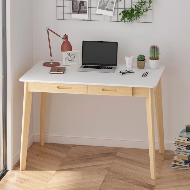 Biurko 39.4W Classic Home Office, biurko do pisania z szufladami