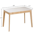 Biurko 39.4W Classic Home Office, biurko do pisania z szufladami