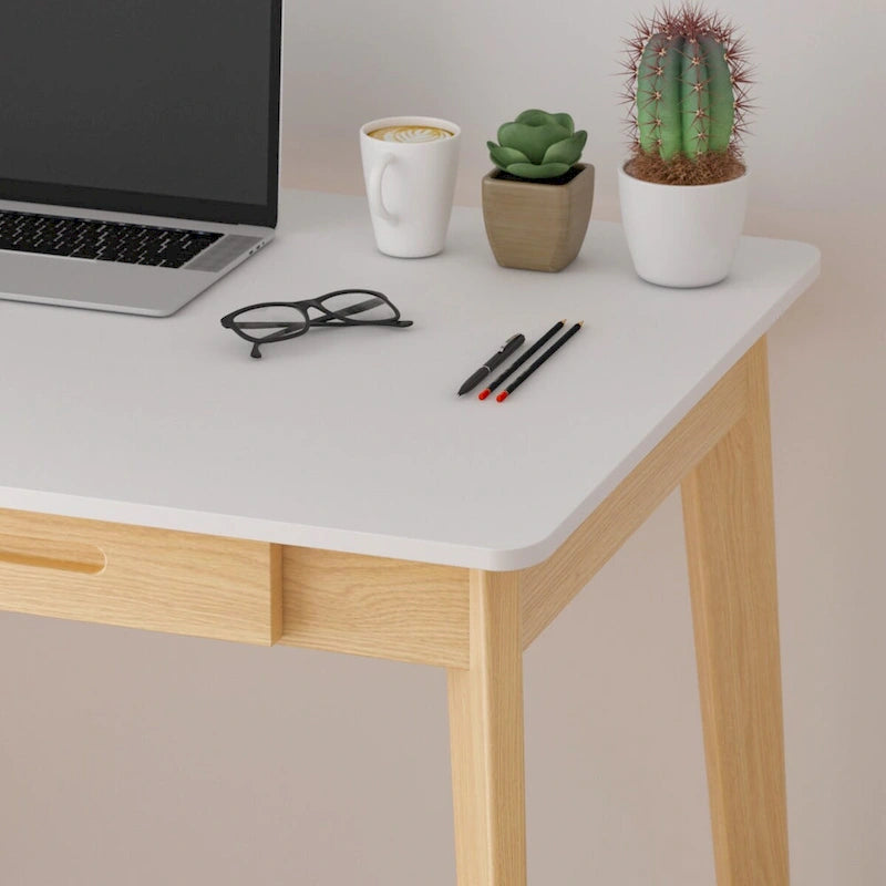 Biurko 39.4W Classic Home Office, biurko do pisania z szufladami