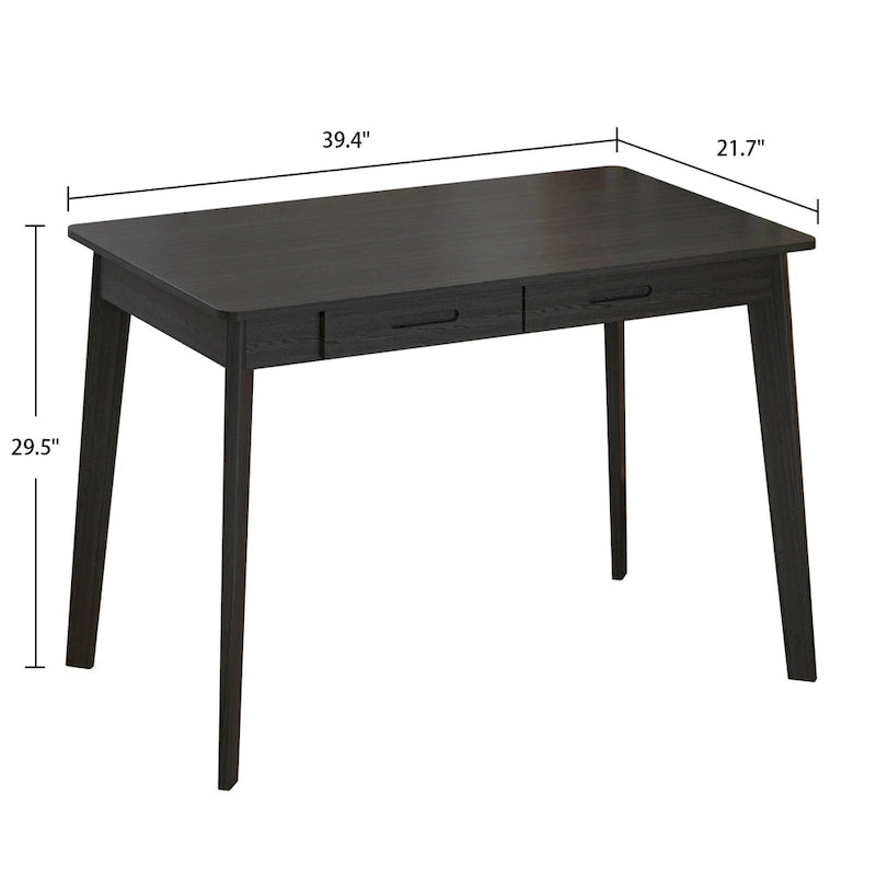 Biurko 39.4W Classic Home Office, biurko do pisania z szufladami