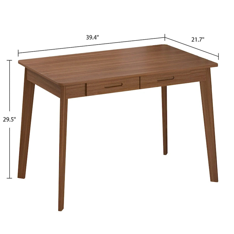 Biurko 39.4W Classic Home Office, biurko do pisania z szufladami