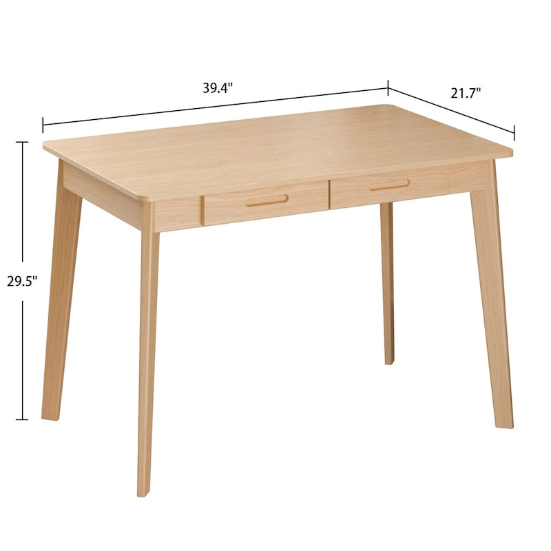 Biurko 39.4W Classic Home Office, biurko do pisania z szufladami