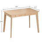 Biurko 39.4W Classic Home Office, biurko do pisania z szufladami