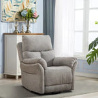Ręczny, tapicerowany, miękki fotel bujany rozkładany, sofa do salonu