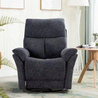 Ręczny, tapicerowany, miękki fotel bujany rozkładany, sofa do salonu