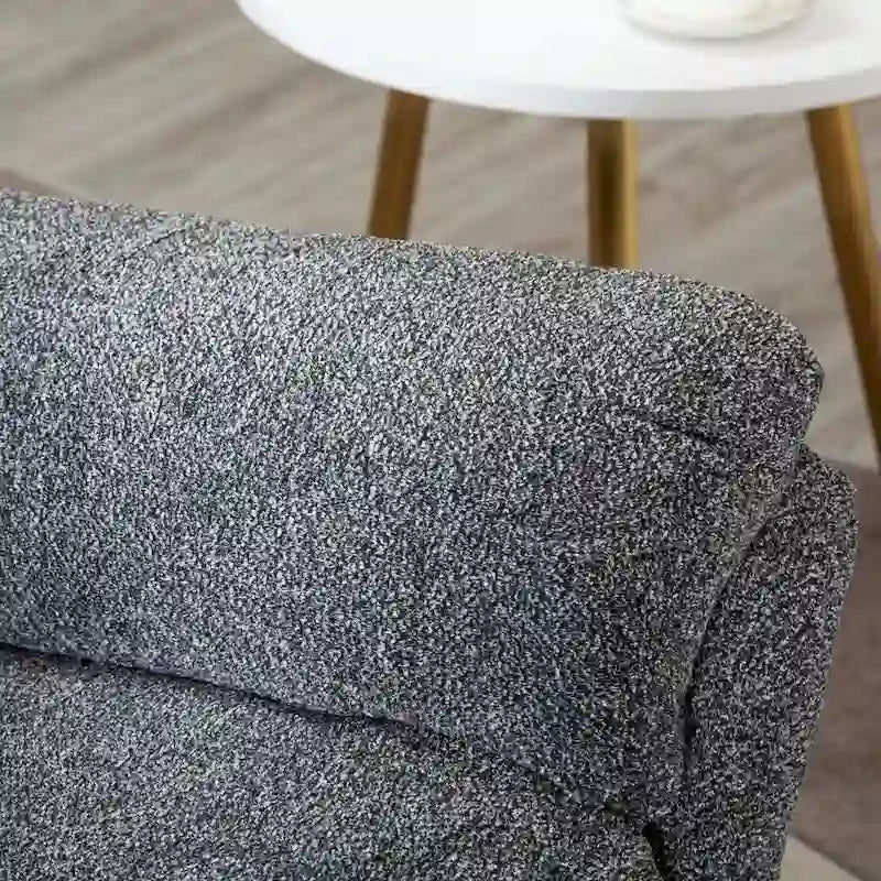 Ręczny, tapicerowany, miękki fotel bujany rozkładany, sofa do salonu