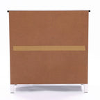 Biała Szafka Łazienkowa z MDF z Dwoma Drzwiczkami i Regulowaną Półką - 82 cm (wys.) x 80 cm (szer.) x 37 cm (gł.)