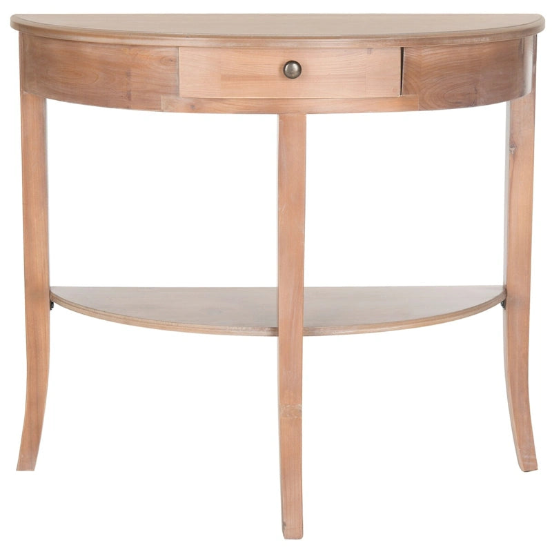 Konsola – 86 cm szer. x 36 cm gł. x 76 cm wys., jesionowy szary lub naturalny miodowy, do salonu/przedpokoju