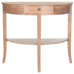 Konsola – 86 cm szer. x 36 cm gł. x 76 cm wys., jesionowy szary lub naturalny miodowy, do salonu/przedpokoju
