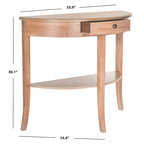 Konsola – 86 cm szer. x 36 cm gł. x 76 cm wys., jesionowy szary lub naturalny miodowy, do salonu/przedpokoju