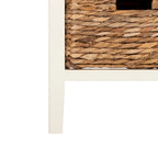 Szafka nocna z 4 szufladami – 38 cm szer. x 30,5 cm gł. x 91,5 cm wys., wykończenie w stylu postarzanym, wiele kolorów