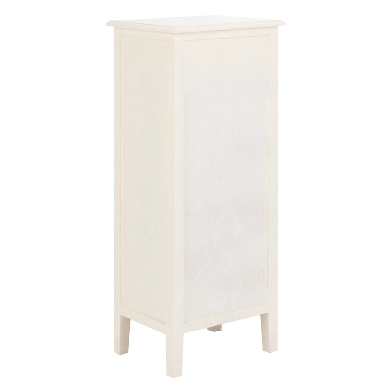 Szafka nocna z 4 szufladami – 38 cm szer. x 30,5 cm gł. x 91,5 cm wys., wykończenie w stylu postarzanym, wiele kolorów