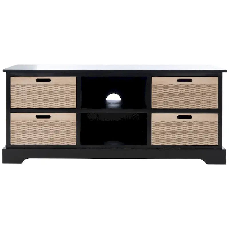 Szafka RTV na media 47" – 47" szer. x 16" gł. x 20" wys., brązowy, piaskowy, czarny, postarzana biel