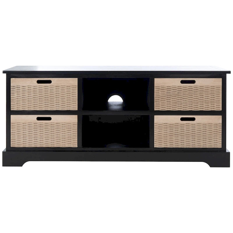 Szafka RTV na media 47" – 47" szer. x 16" gł. x 20" wys., brązowy, piaskowy, czarny, postarzana biel