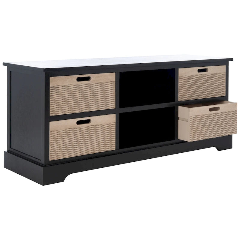 Szafka RTV na media 47" – 47" szer. x 16" gł. x 20" wys., brązowy, piaskowy, czarny, postarzana biel