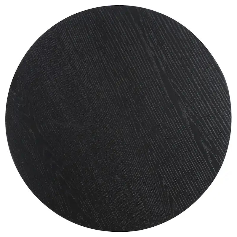 Drewniany stolik akcentujący – 50,8 cm szer. x 50,8 cm gł. x 55,9 cm wys., naturalny, czarny, dąb rustykalny, bielony